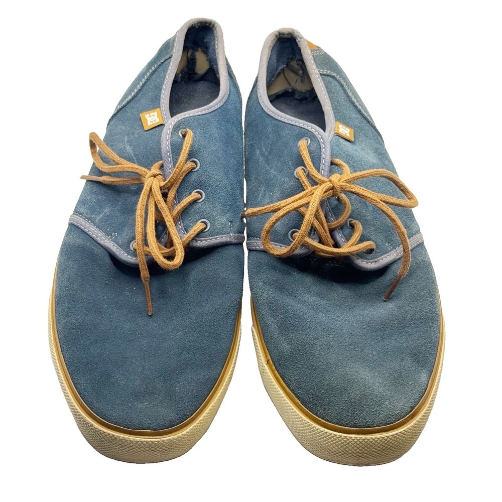 DC Council S teal/turquoise Soft Leather shoes Men size 13